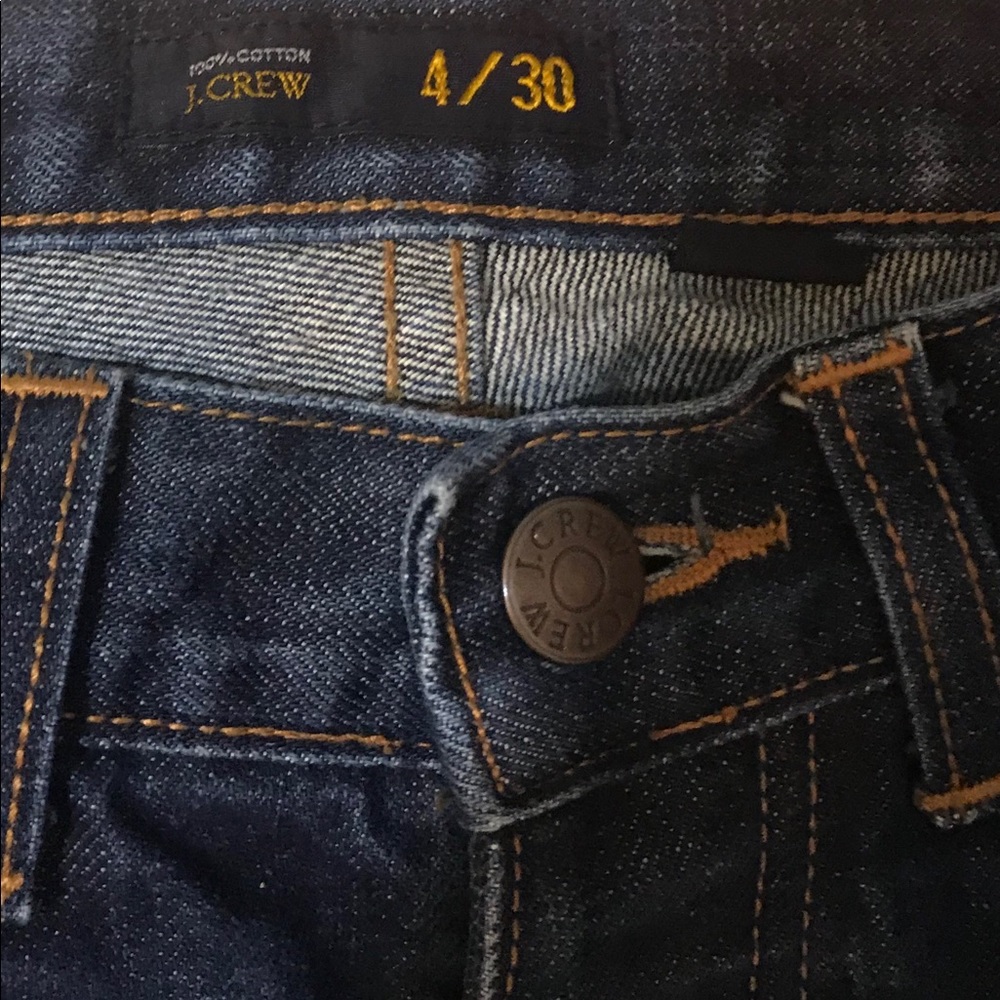 J Crew Straight Leg Mid Rise Jeans